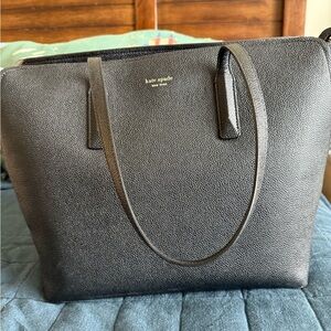Kate Spade Black Tote Bag Minimalist Design